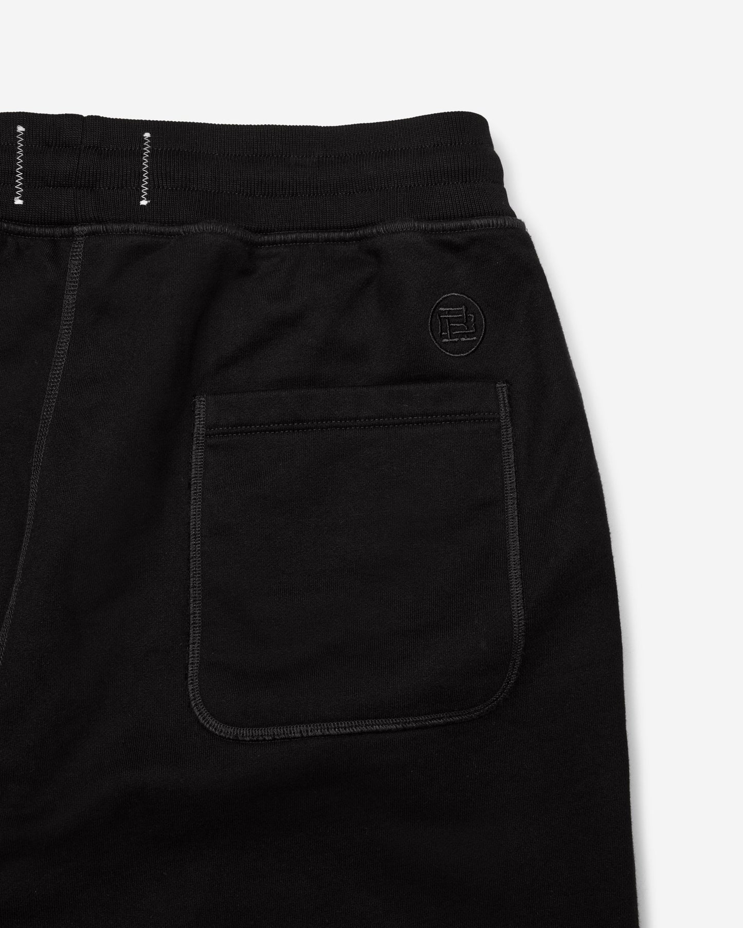 Kyoto Black Midweight Terry Relaxed Sweatpant