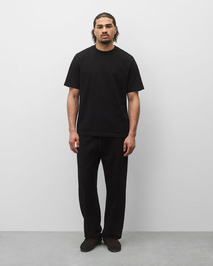 Kyoto Black Midweight Terry Relaxed Sweatpant