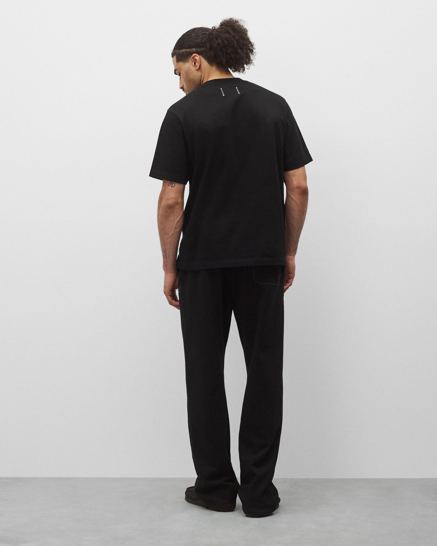 Kyoto Black Midweight Terry Relaxed Sweatpant