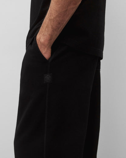 Kyoto Black Midweight Terry Relaxed Sweatpant