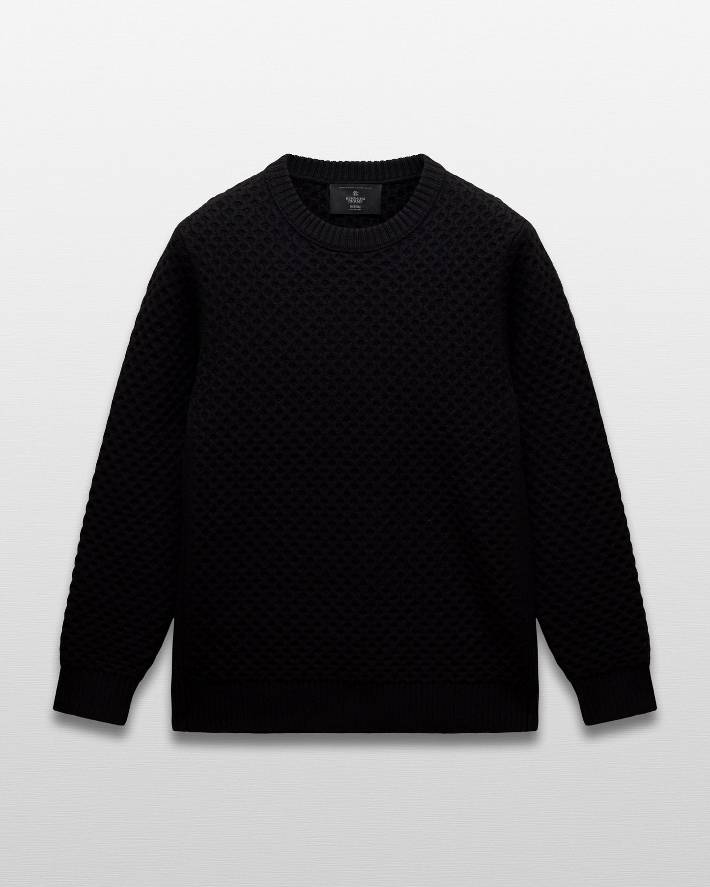 Merino Honeycomb Crewneck