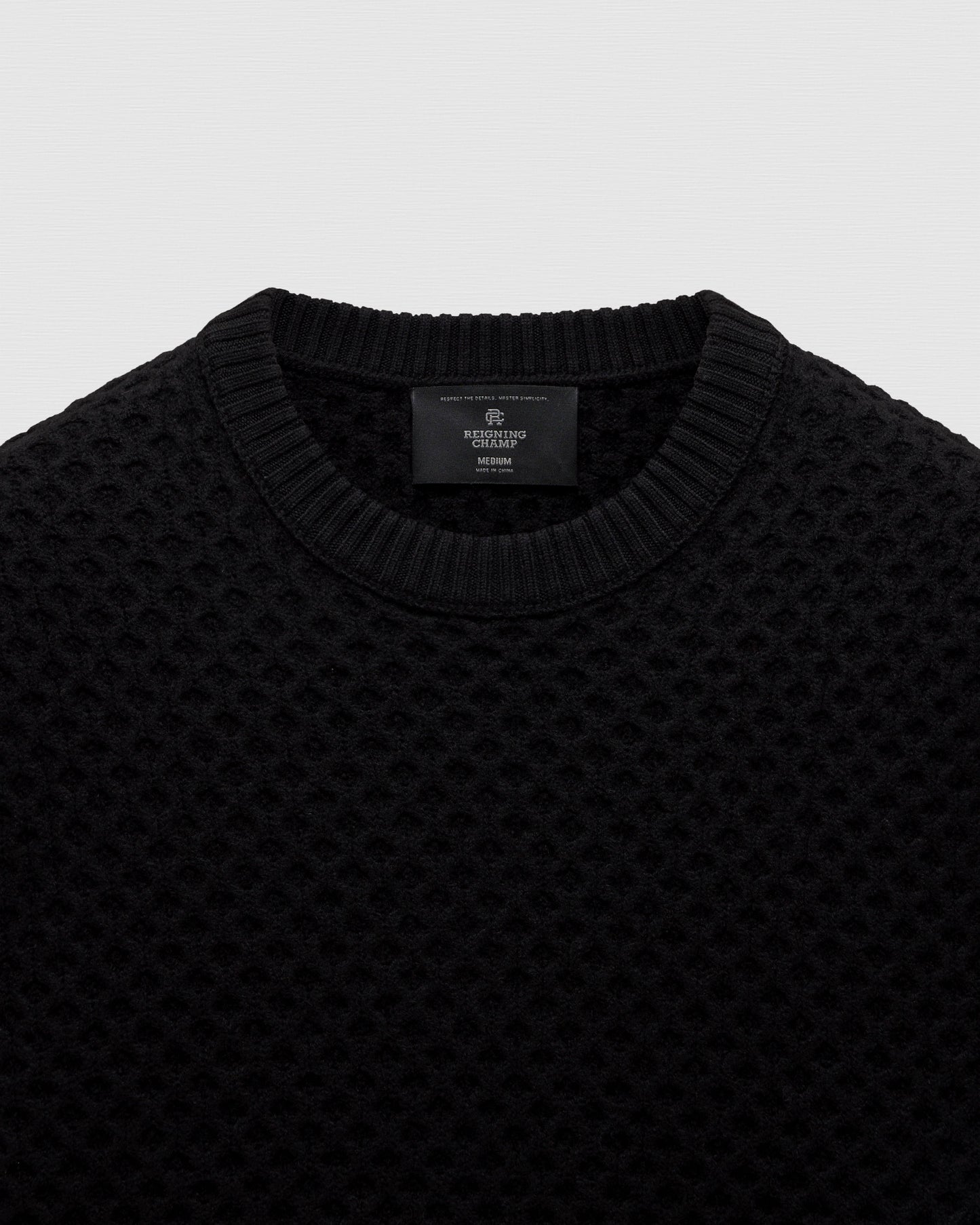 Merino Honeycomb Crewneck