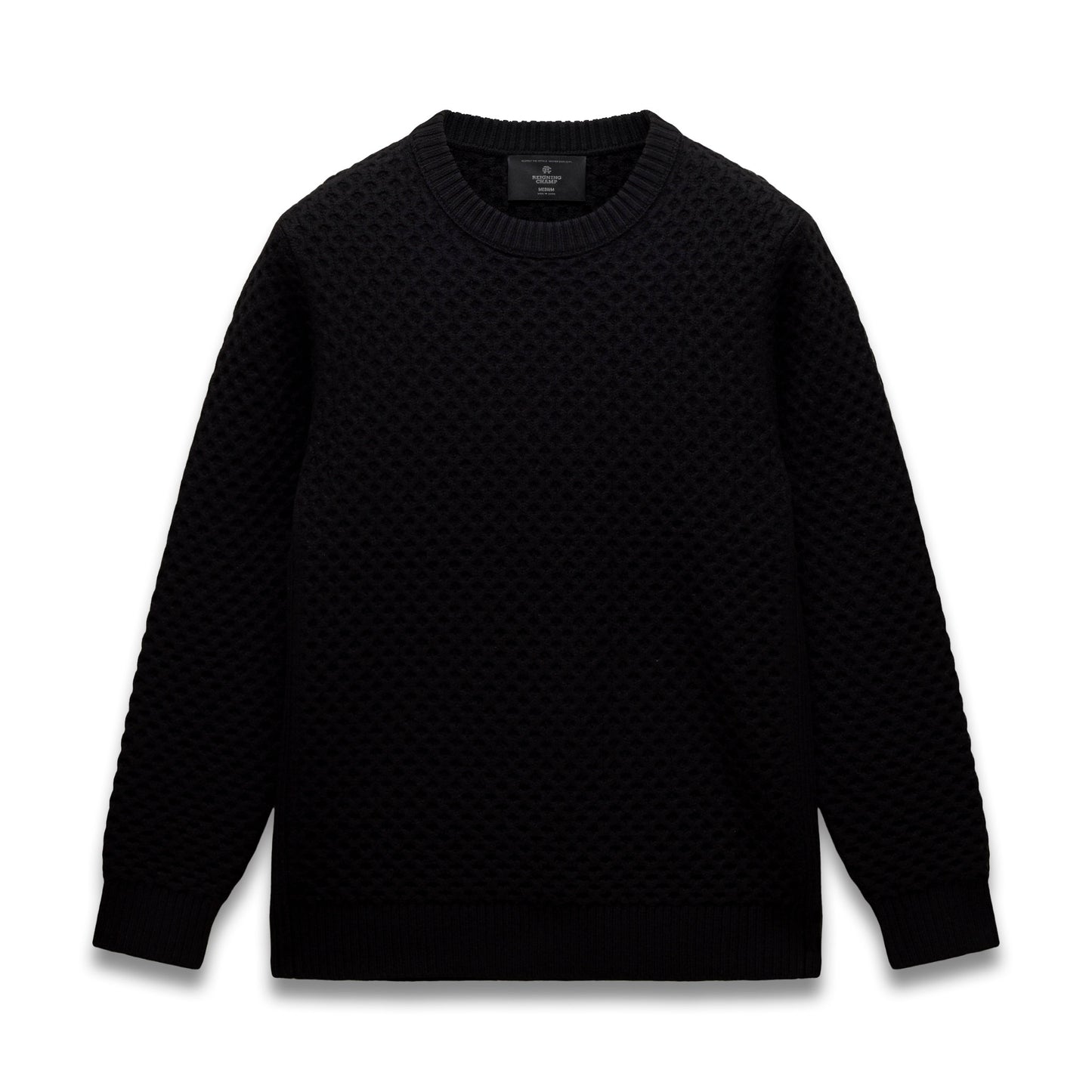 Merino Honeycomb Crewneck