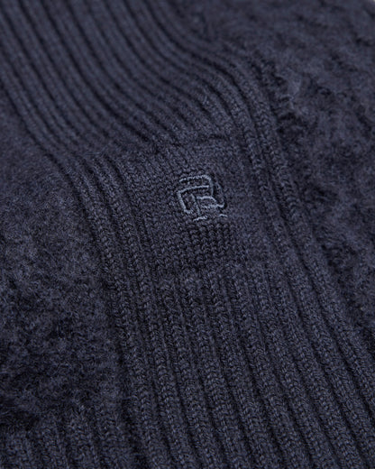 Merino Honeycomb Crewneck