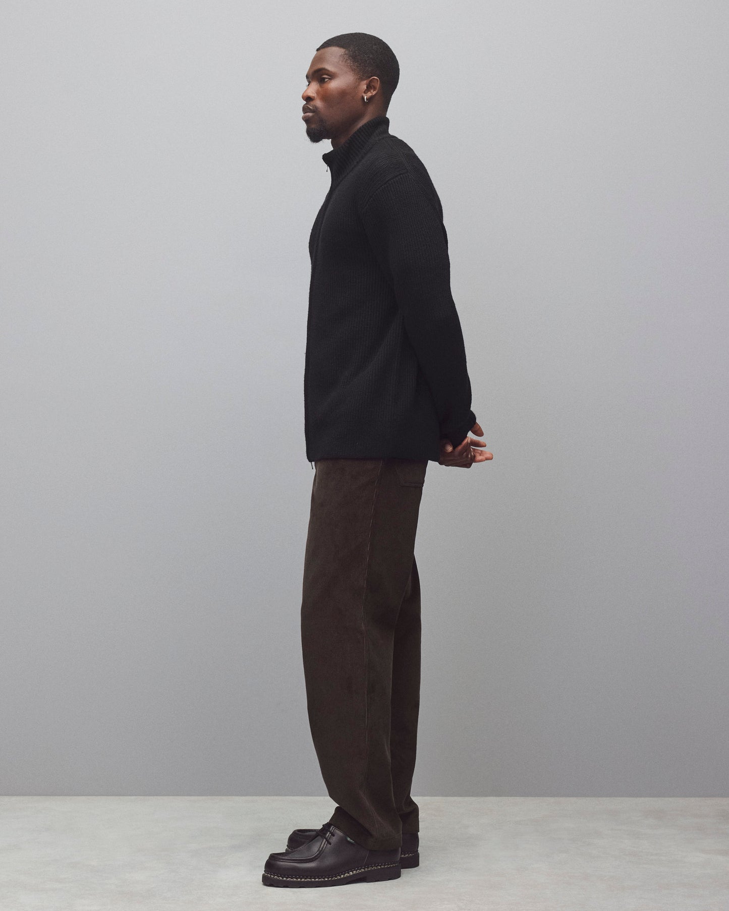 Merino Rib Vinnie Track Jacket