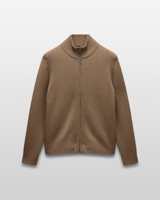 Merino Rib Vinnie Track Jacket