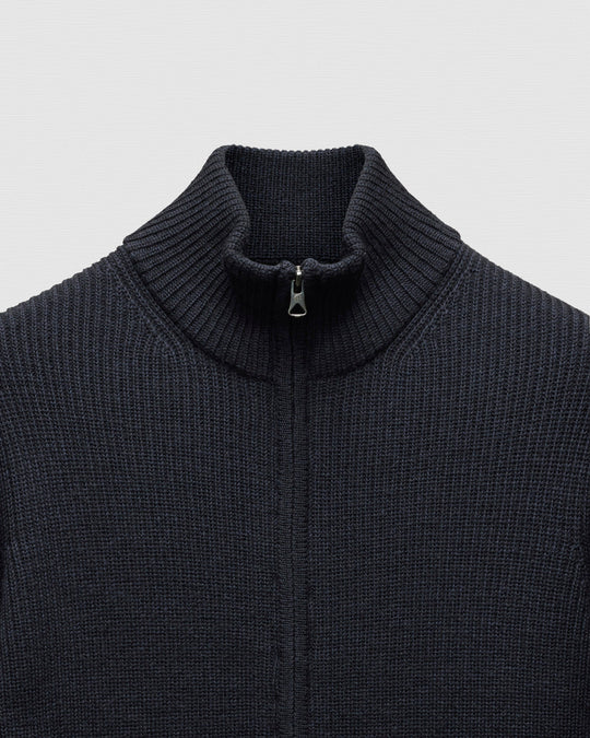Merino Rib Vinnie Track Jacket