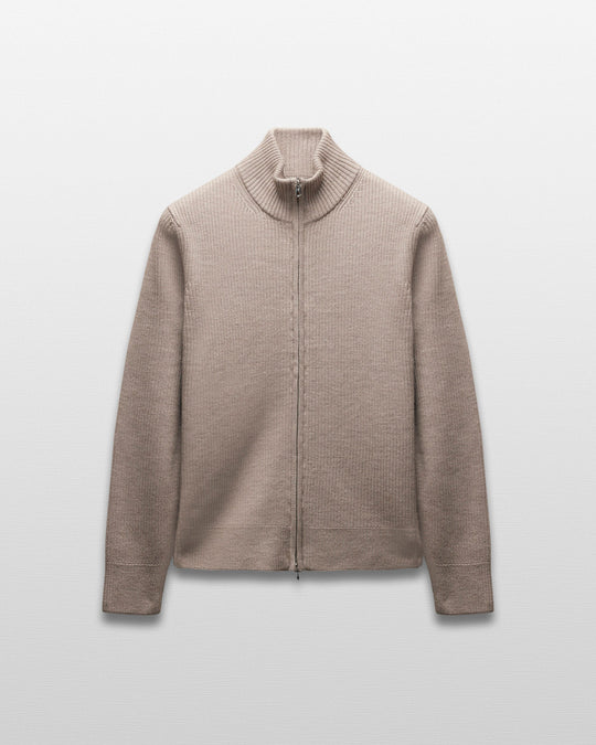 Merino Rib Vinnie Track Jacket