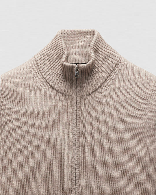 Merino Rib Vinnie Track Jacket