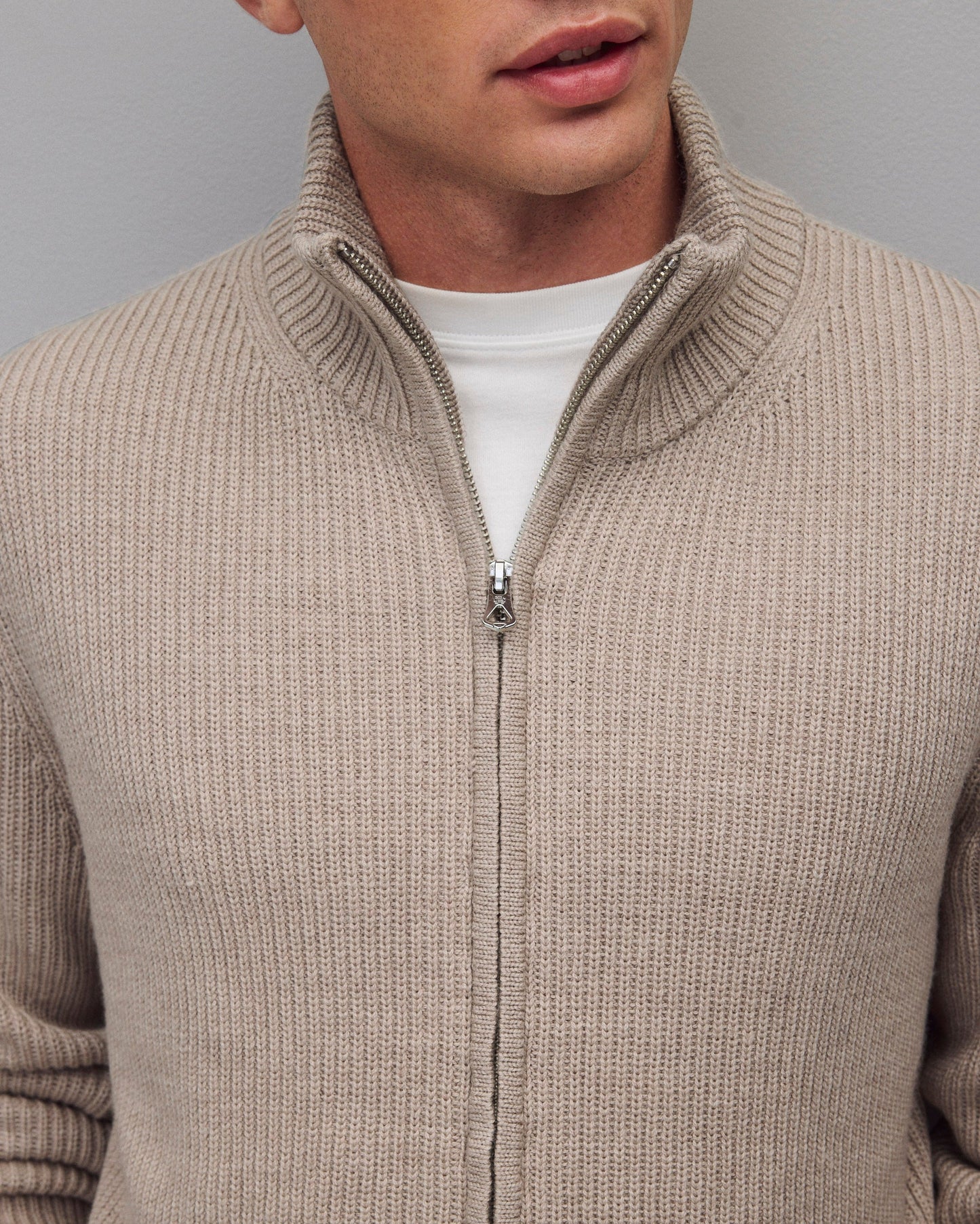 Merino Rib Vinnie Track Jacket