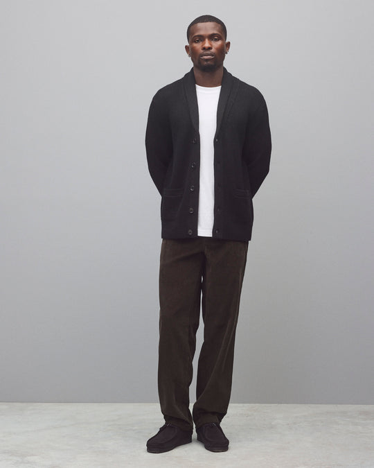 Merino Rib Vinnie Shawl Cardigan