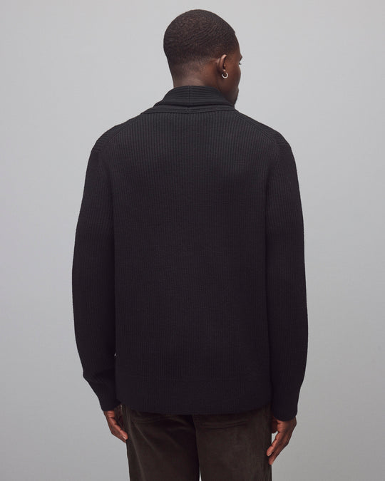 Merino Rib Vinnie Shawl Cardigan