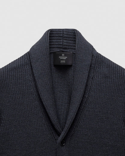 Merino Rib Vinnie Shawl Cardigan
