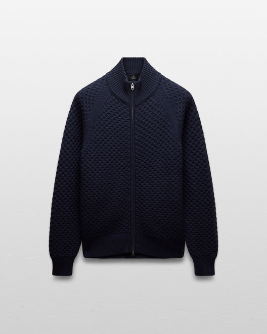 Merino Honeycomb Track Jacket