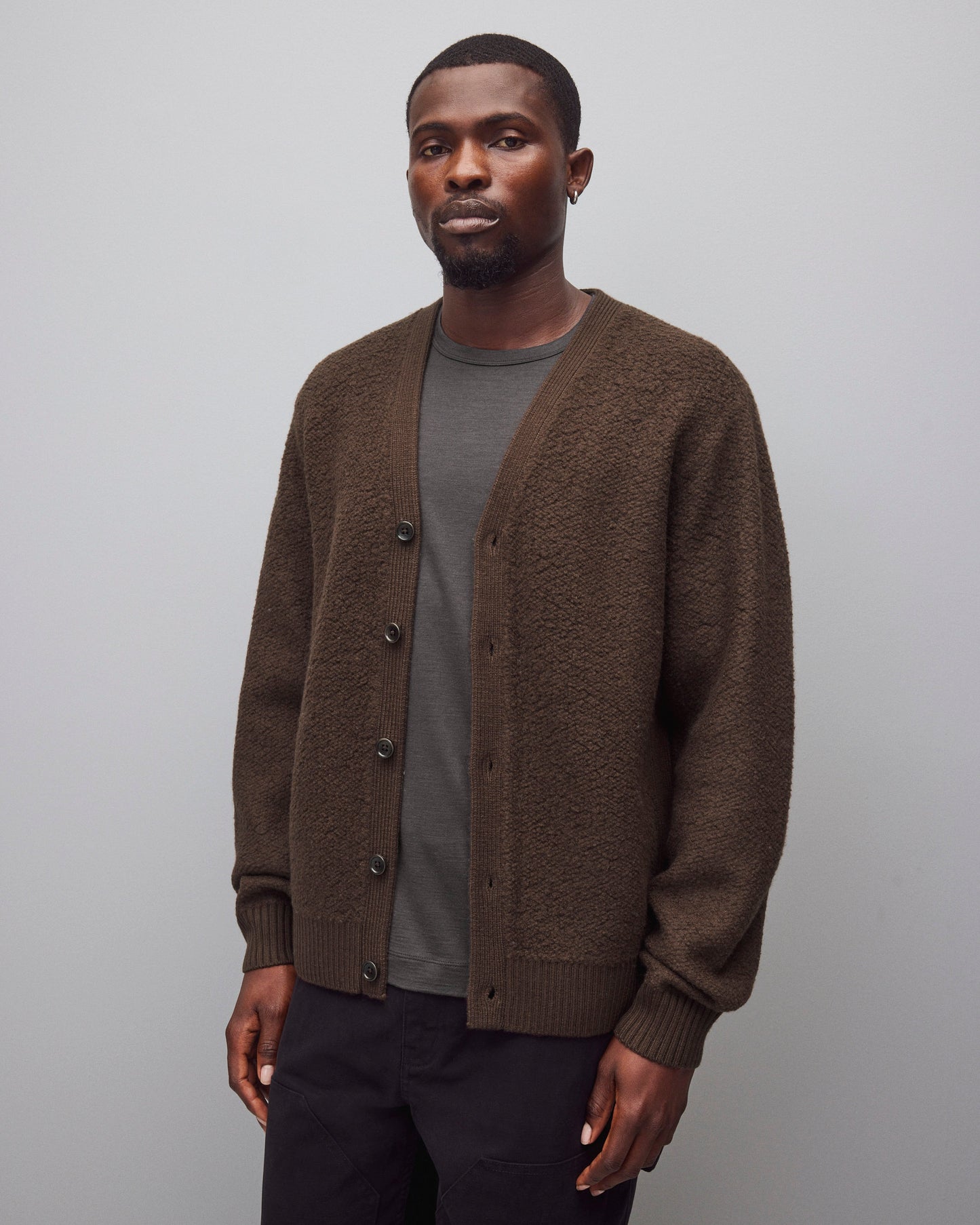 Textured Boucle Turf Cardigan