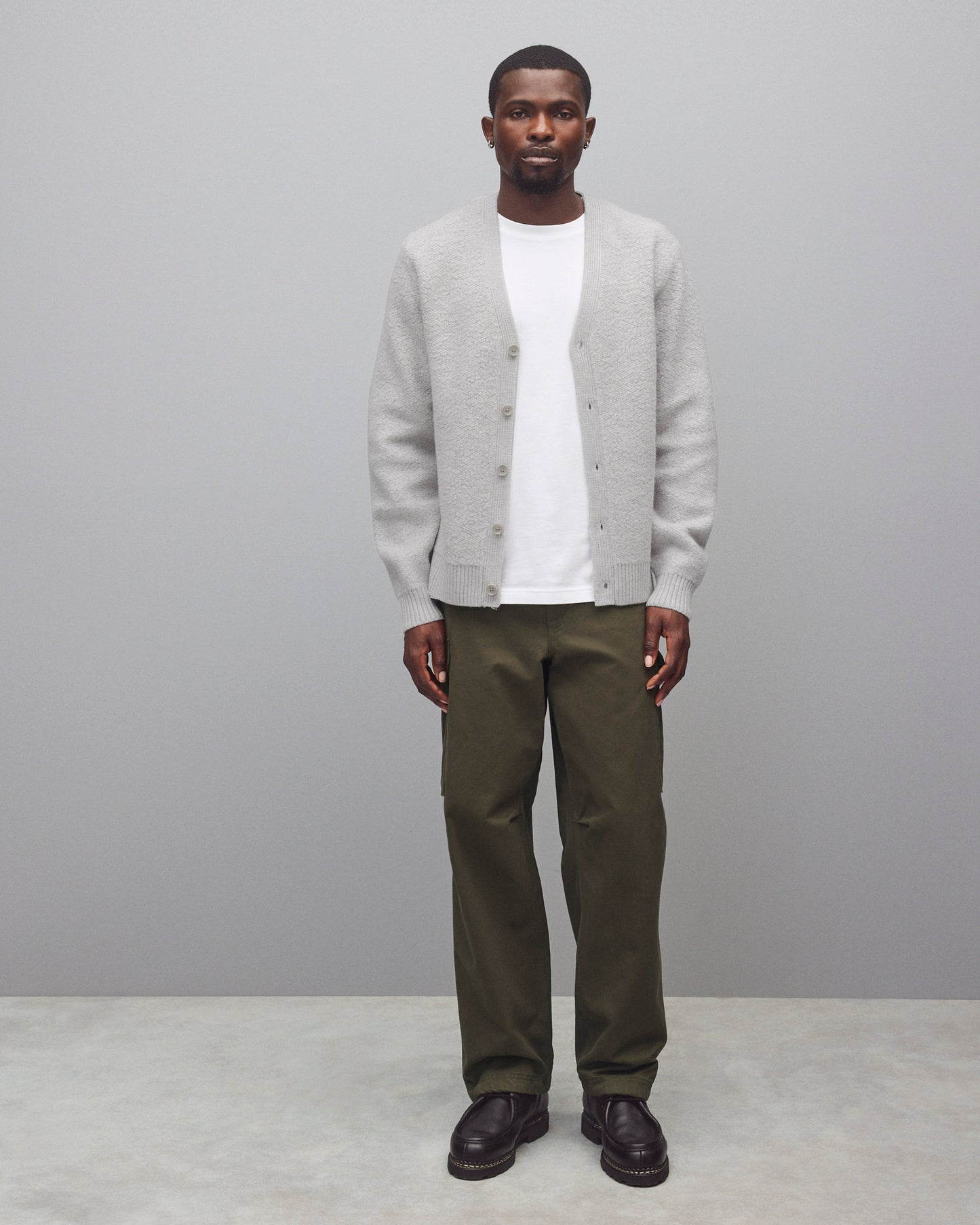 Textured Boucle Turf Cardigan