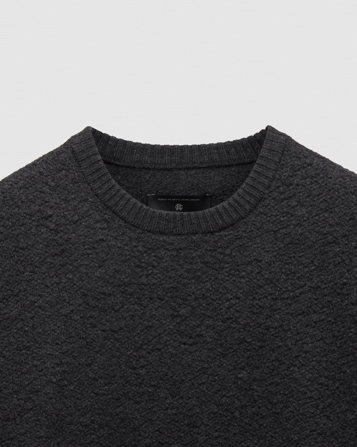 Textured Boucle Turf Crewneck