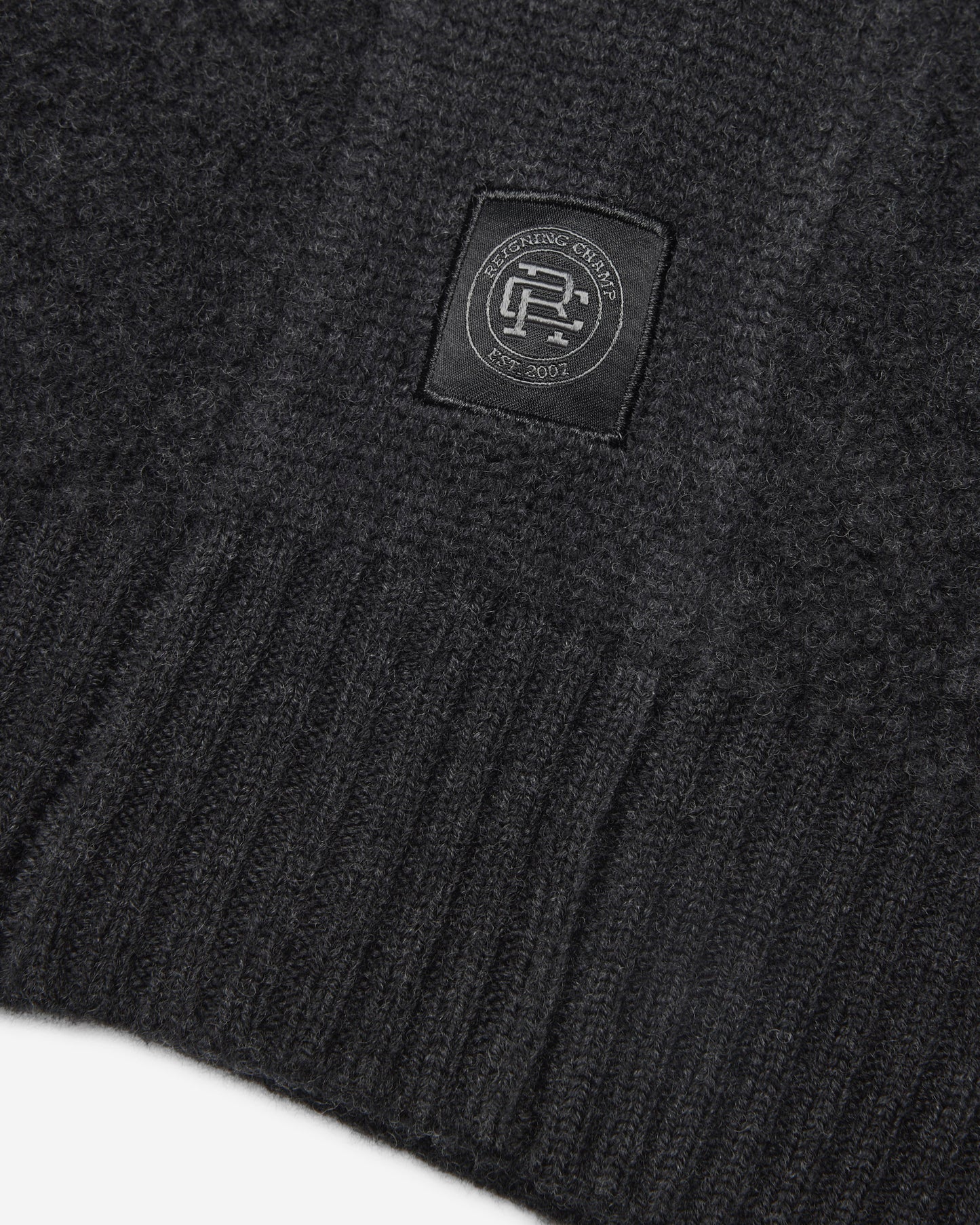 Textured Boucle Turf Crewneck