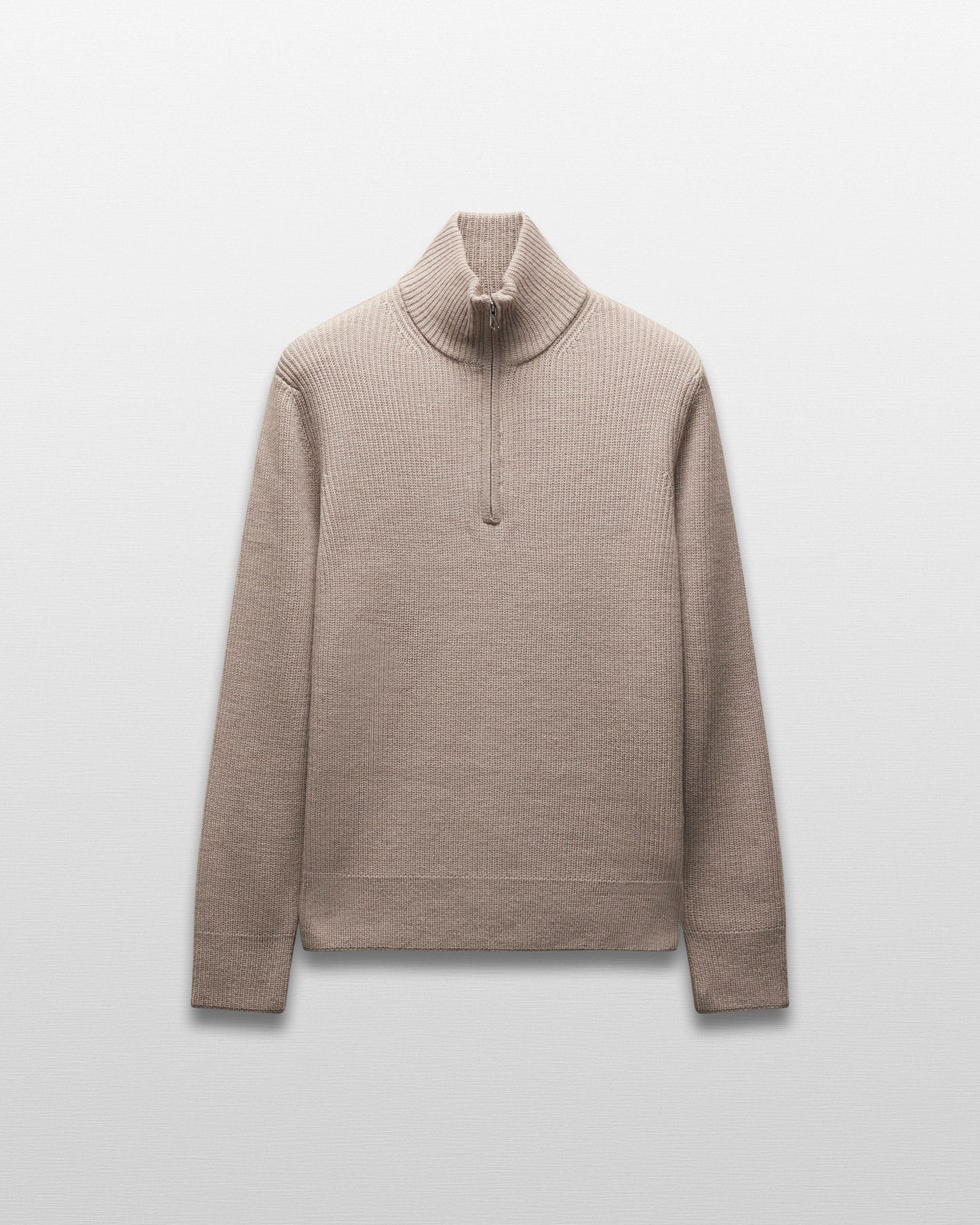 Merino Rib Vinnie Quarter Zip