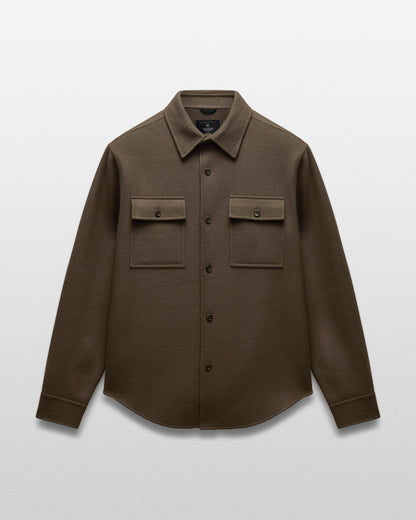 Double Faced Wool Concourse Overshirt