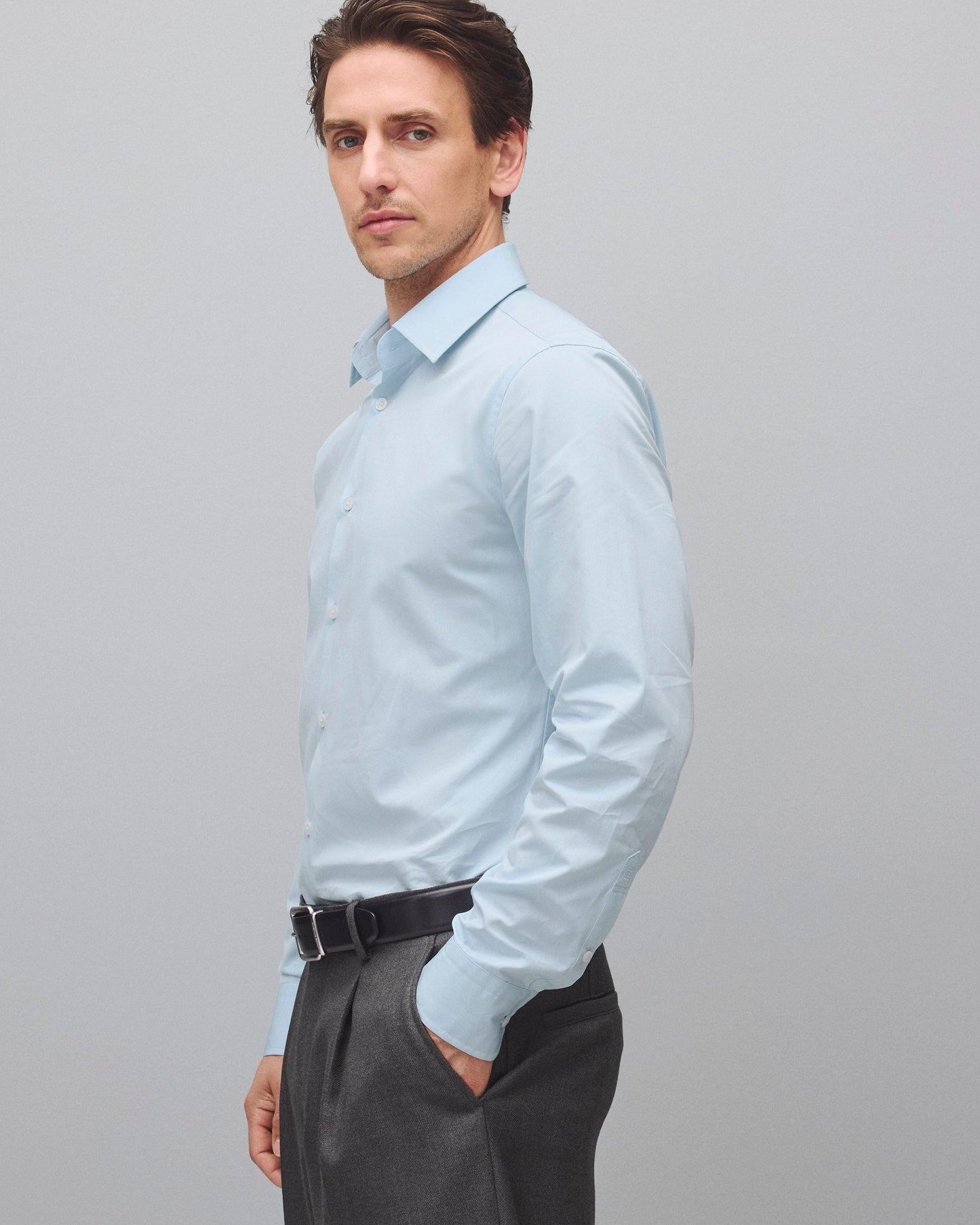 Cotton Poplin Whitney Slim Shirt