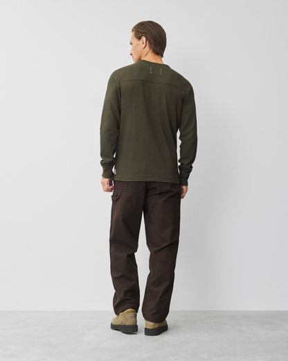 Lightweight Waffle Standard Henley