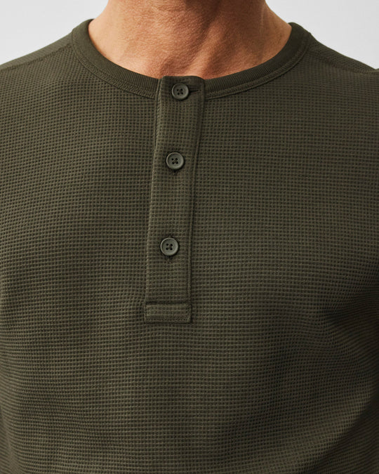 Lightweight Waffle Standard Henley
