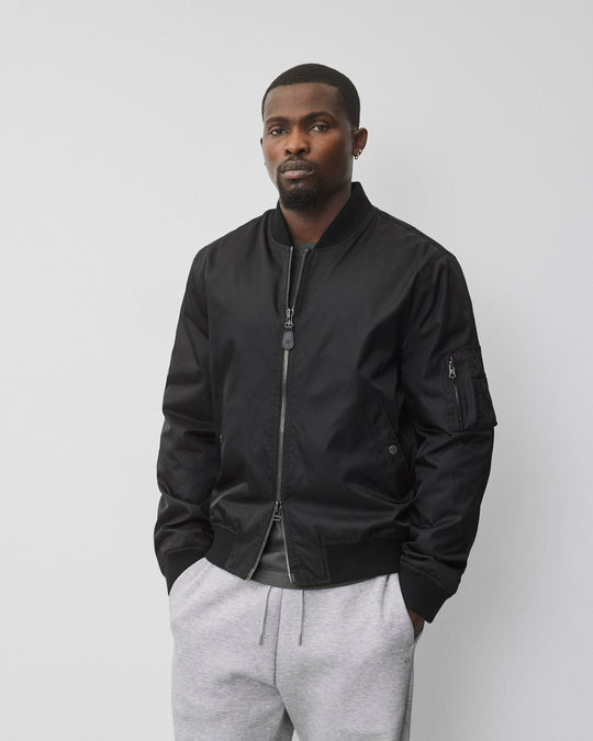 Nylon Twill Flight Jacket