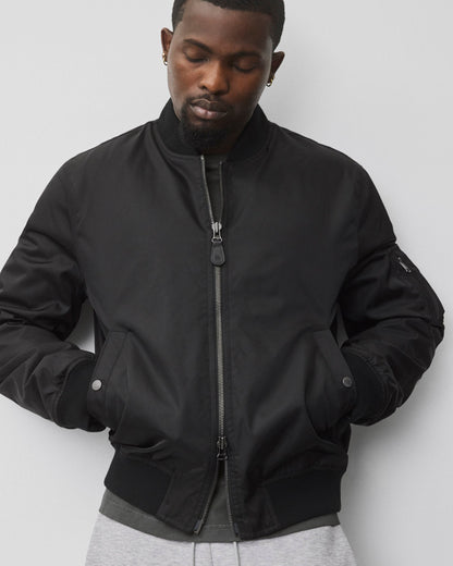 Nylon Twill Flight Jacket