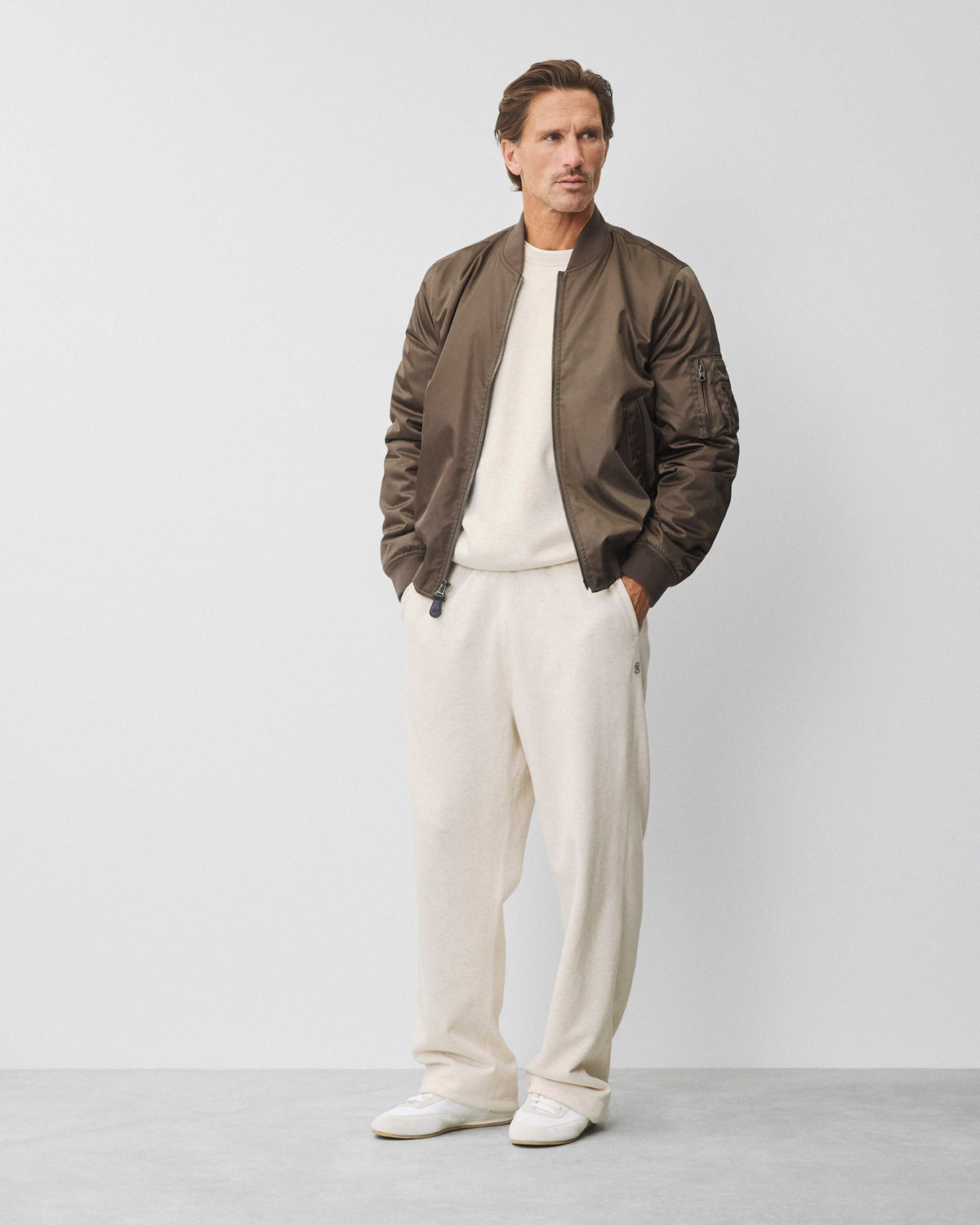 Nylon Twill Flight Jacket