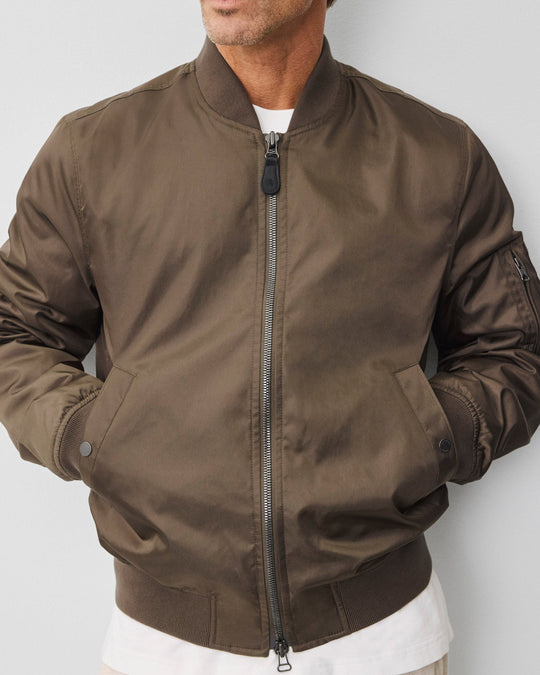 Nylon Twill Flight Jacket