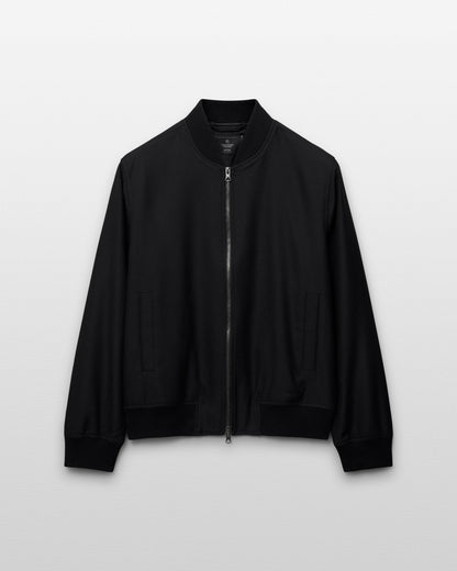 Wool Twill Bomber Jacket