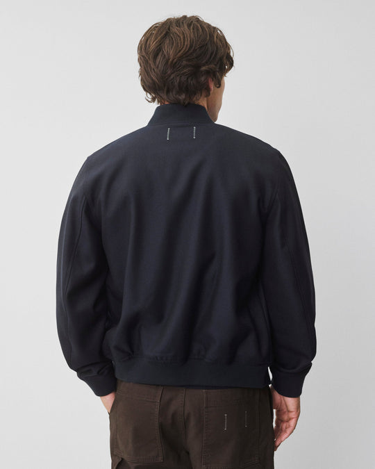 Wool Twill Bomber Jacket