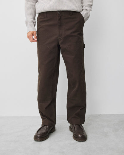 Cotton Canvas Relaxed Double Knee Pant