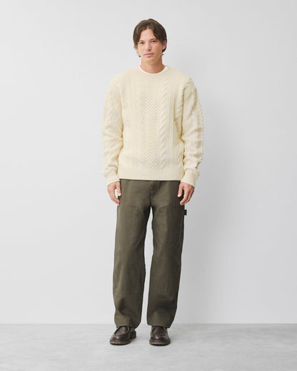 Cable Knit Meridian Crewneck