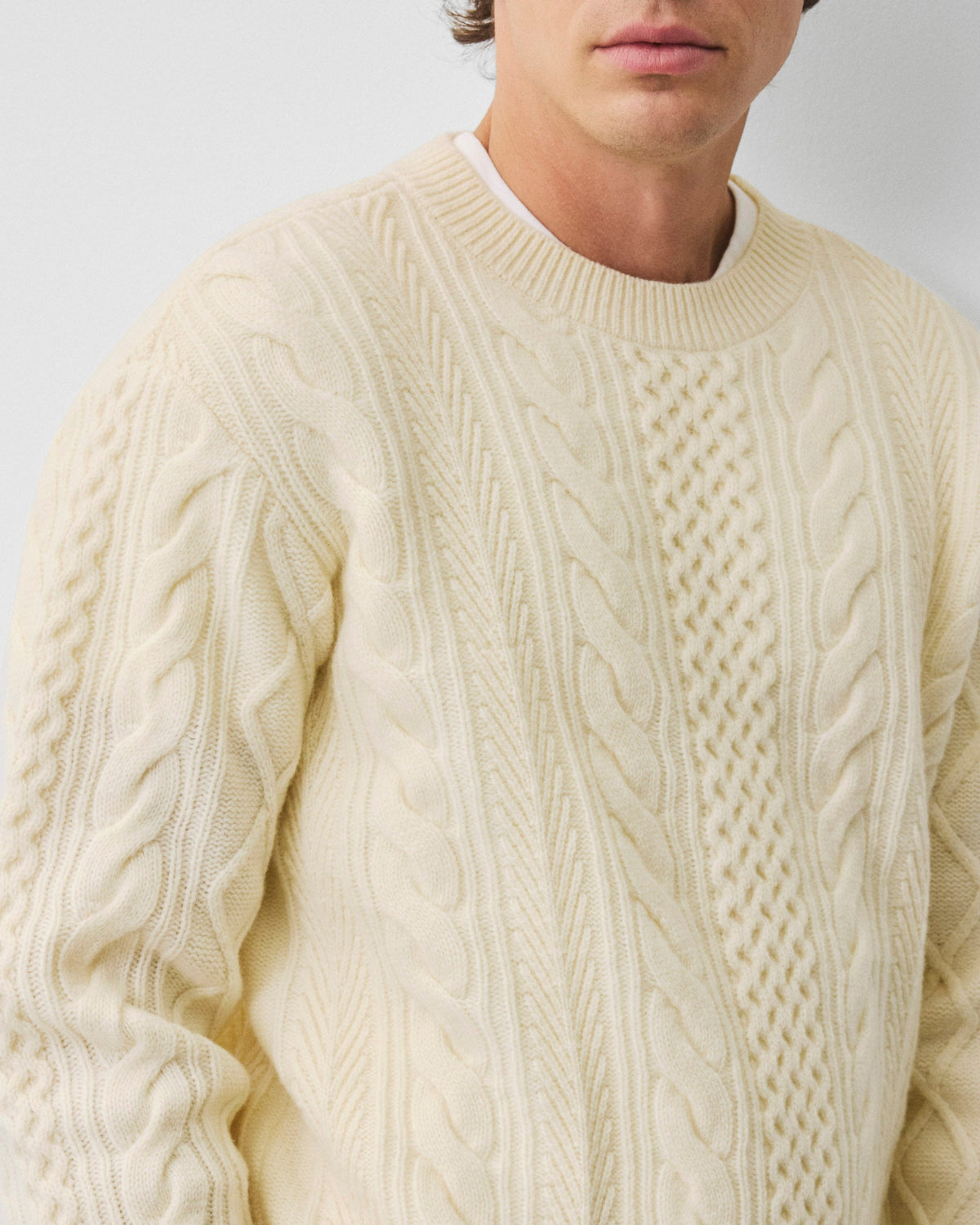 Cable Knit Meridian Crewneck