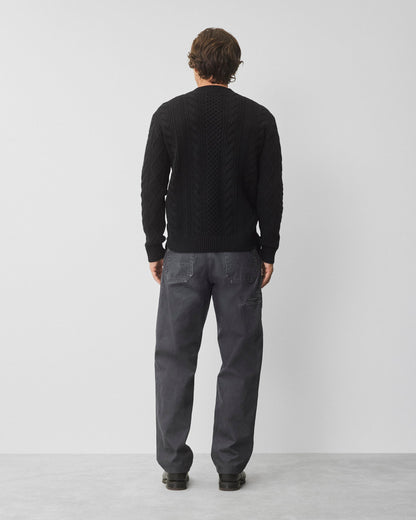 Cable Knit Meridian Crewneck