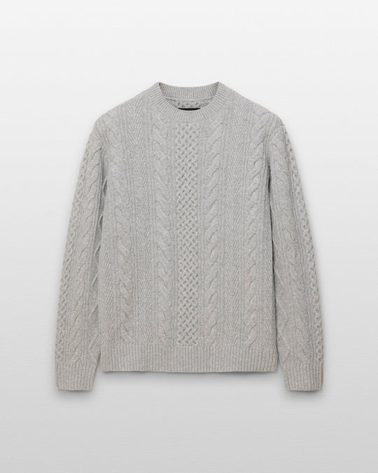 Cable Knit Meridian Crewneck