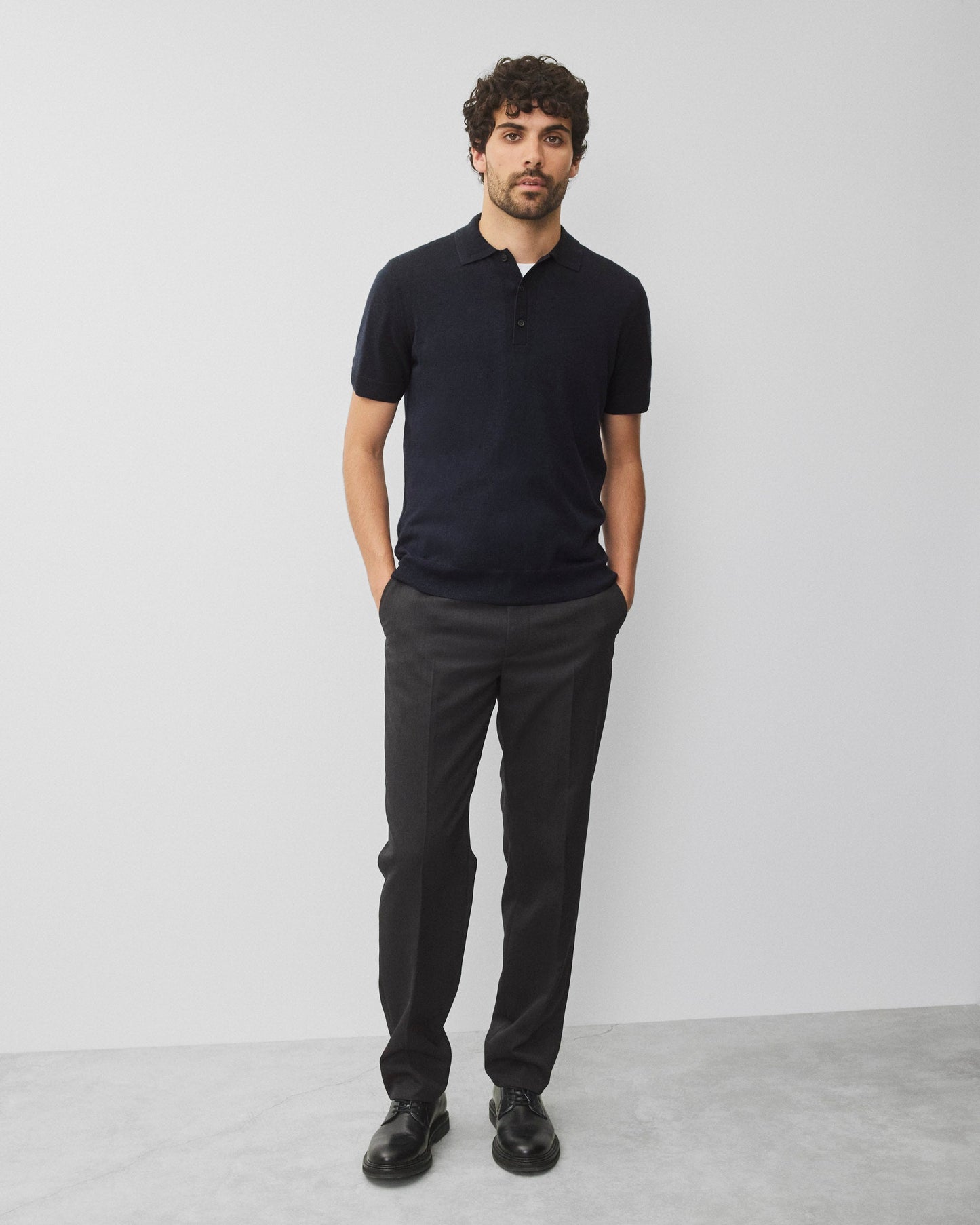 Silk Cashmere Gallery Polo