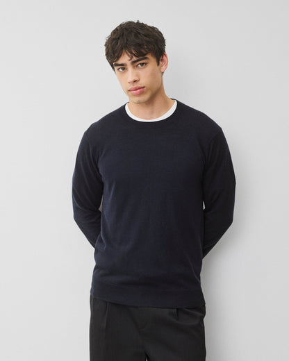 Silk Cashmere Gallery Crewneck