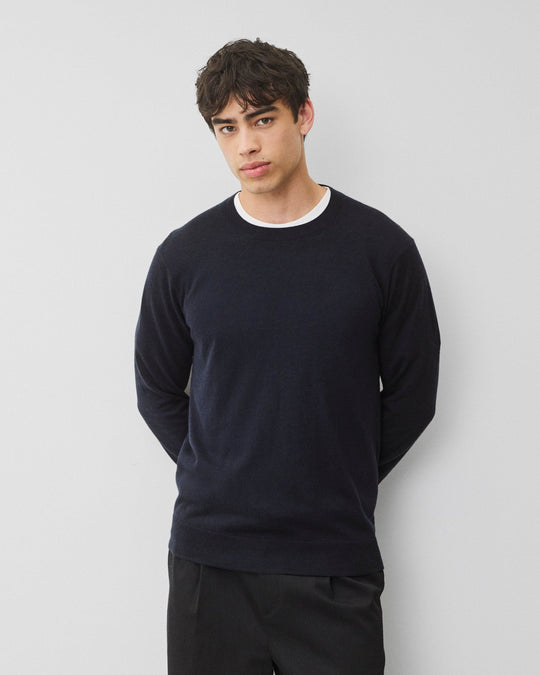 Silk Cashmere Gallery Crewneck