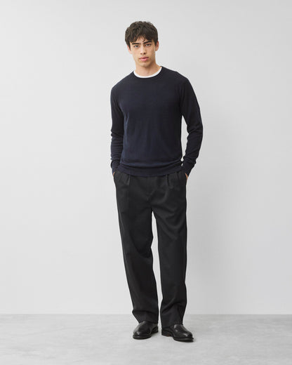 Silk Cashmere Gallery Crewneck