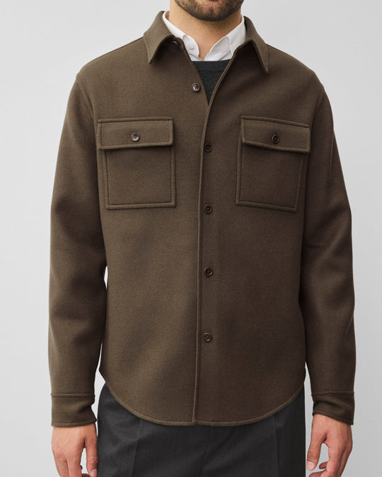 Double Face Wool Concourse Standard Overshirt