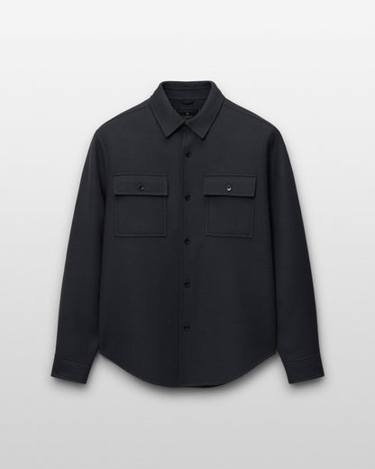 Double Face Wool Concourse Standard Overshirt
