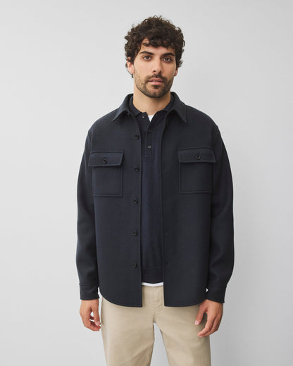 Double Face Wool Concourse Standard Overshirt