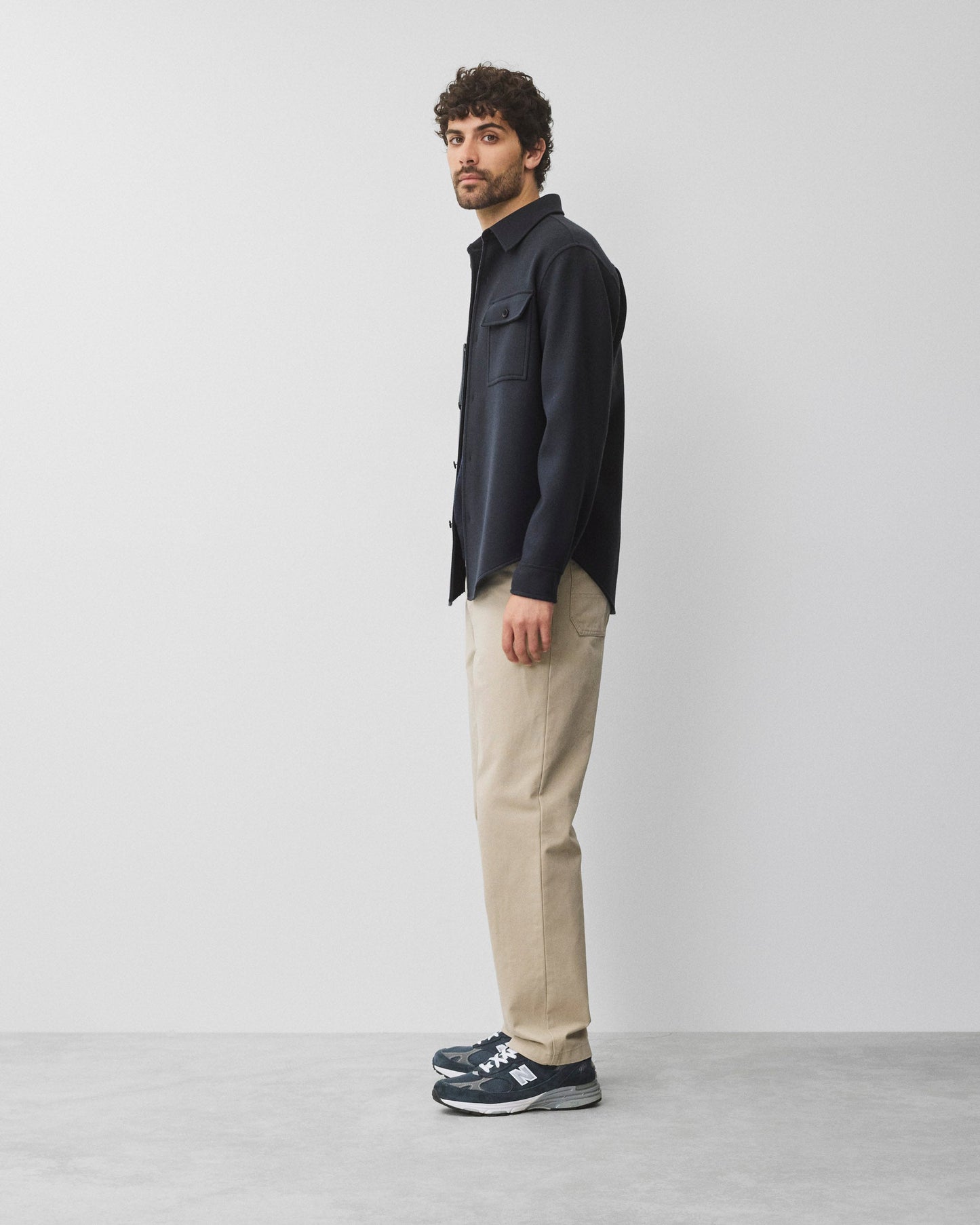 Double Face Wool Concourse Standard Overshirt