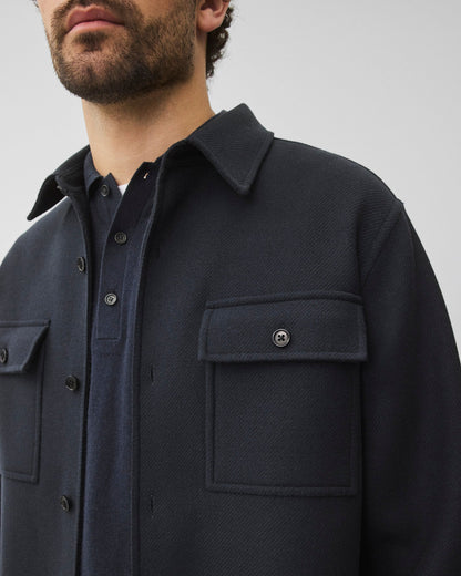 Double Face Wool Concourse Standard Overshirt