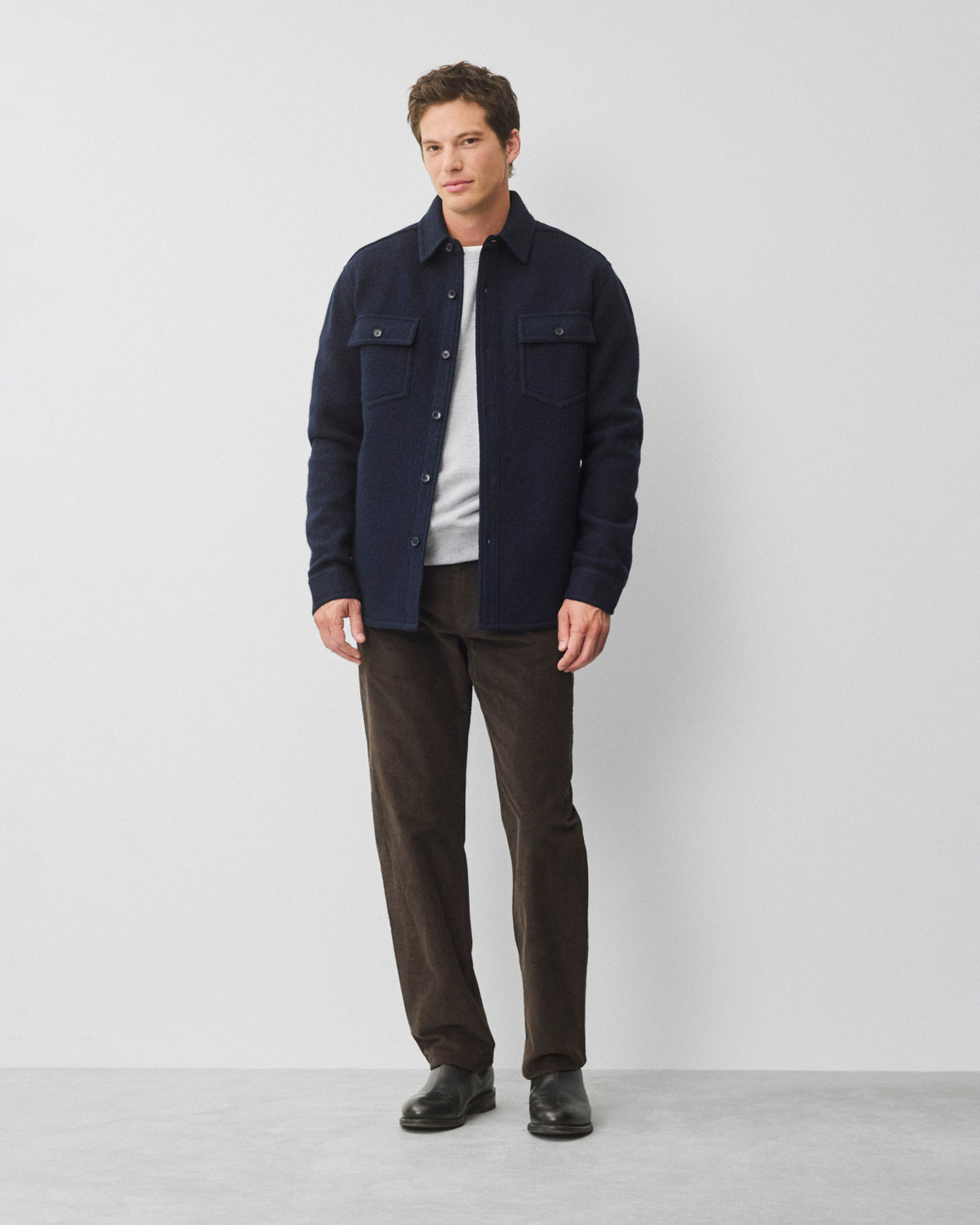 Boiled Wool Warden Standard Overshirt