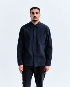 Cotton Seersucker Campus Overshirt