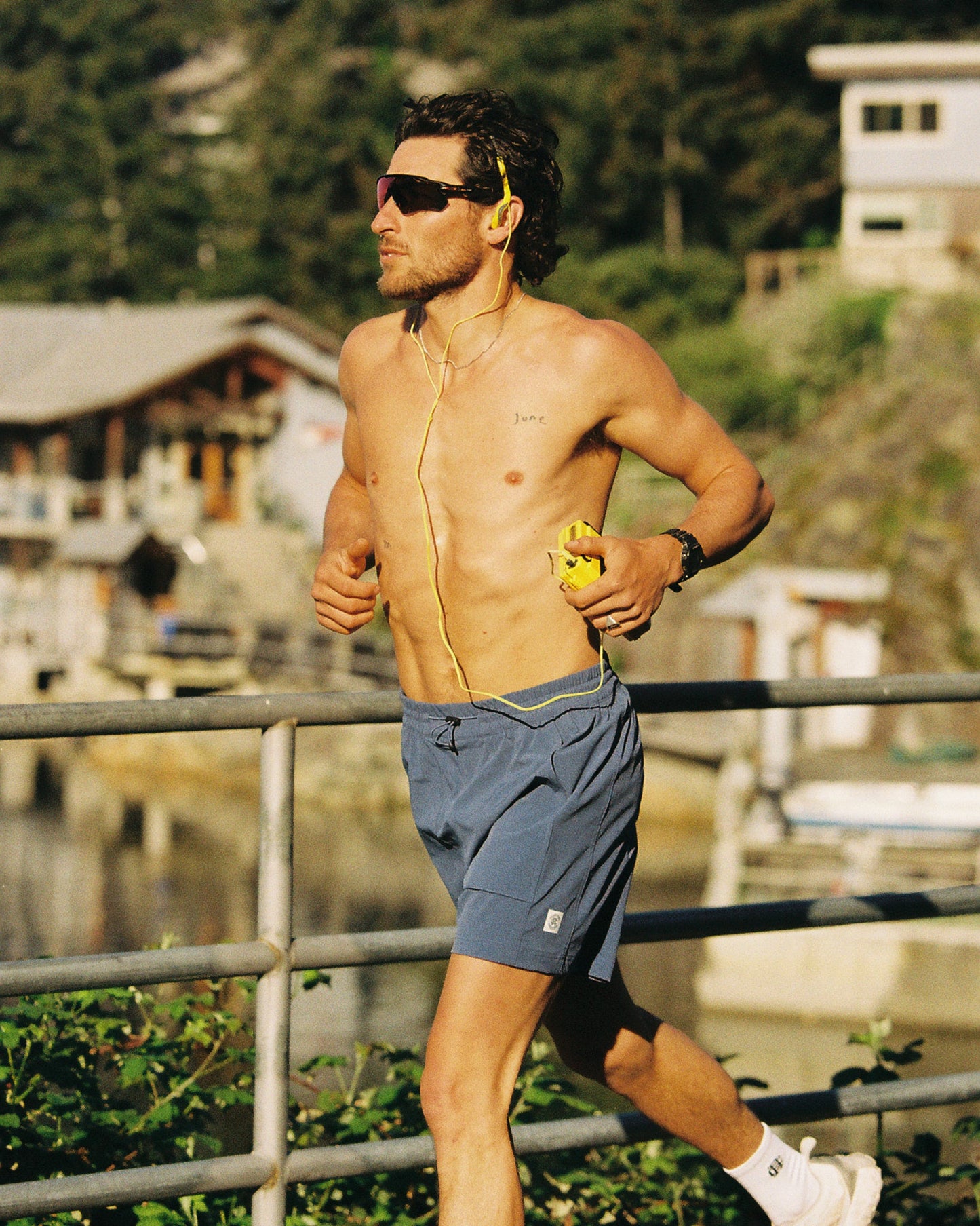 Stretch Nylon Utility Standard Swim Short 6"